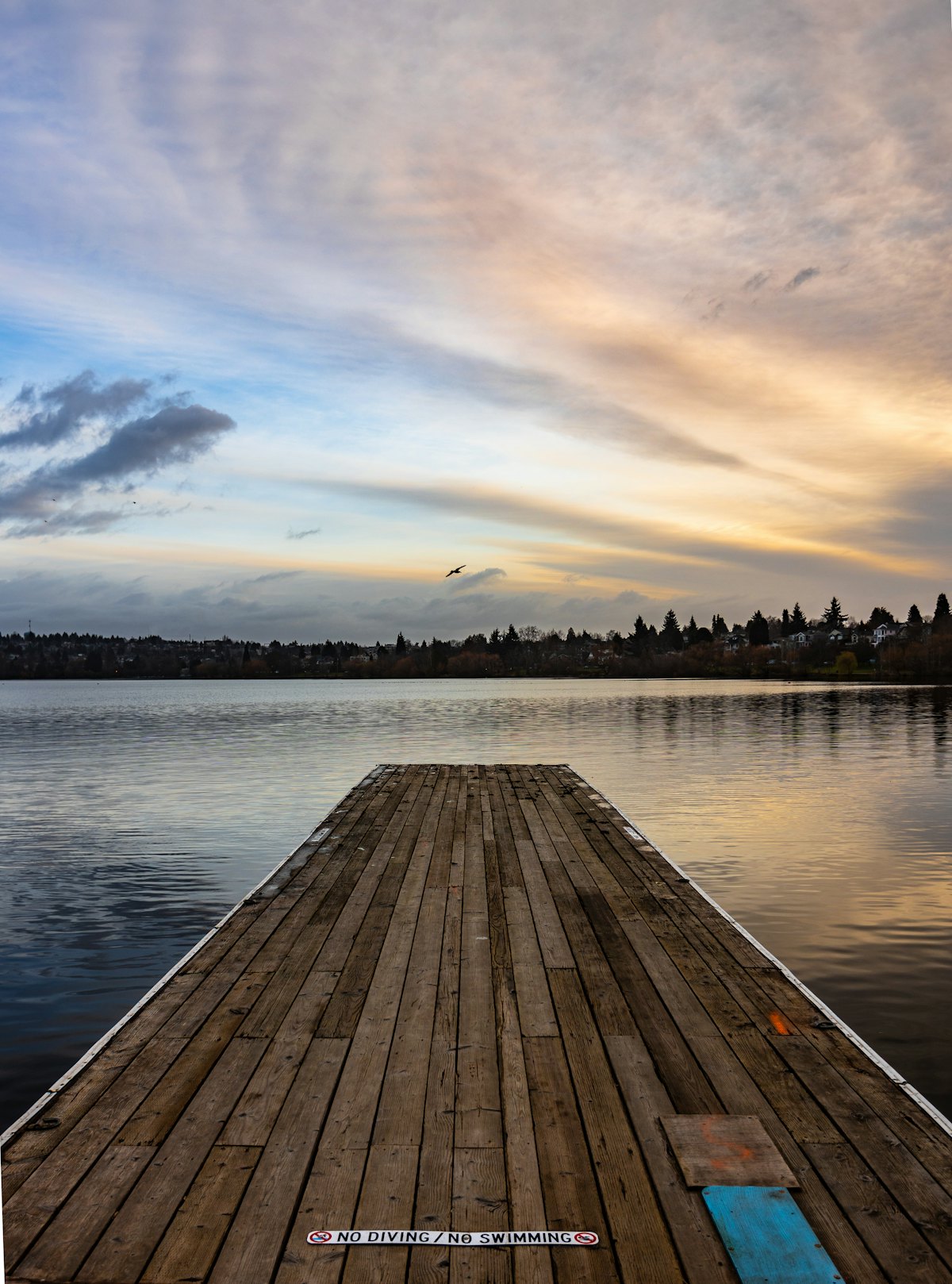 Lake at golden hour